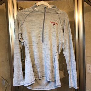Grey Princeton Univ quarter zip